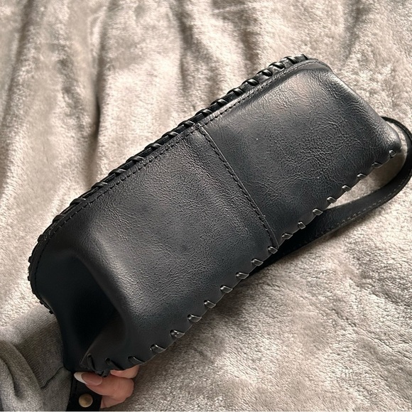 DADABO Made in Italy Leather Fur Shoulder Bag - Picture 11 of 13